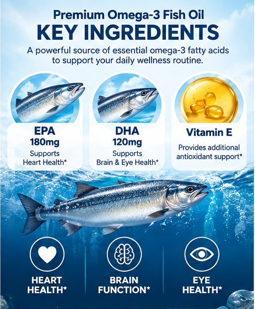 Omega-3 EPA 180mg + DHA 120mg