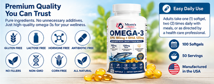 Omega-3 EPA 180mg + DHA 120mg